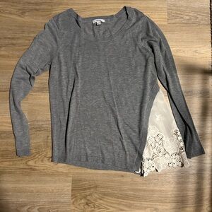 Kensie Heather Gray Knit Top